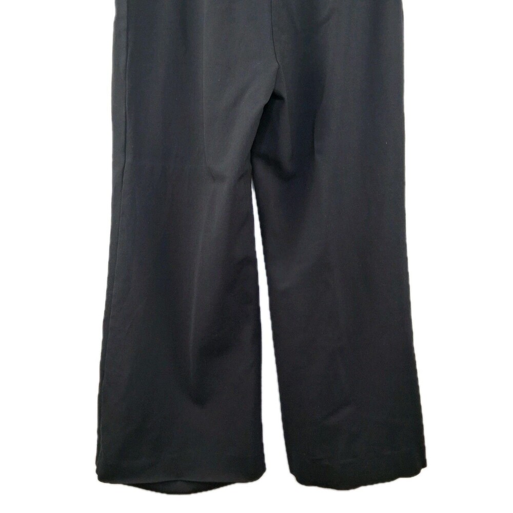 Reformation Wide Leg Ankle Pants Size 10 Black Tailored Minimalist USA Made - Picture 7 of 14